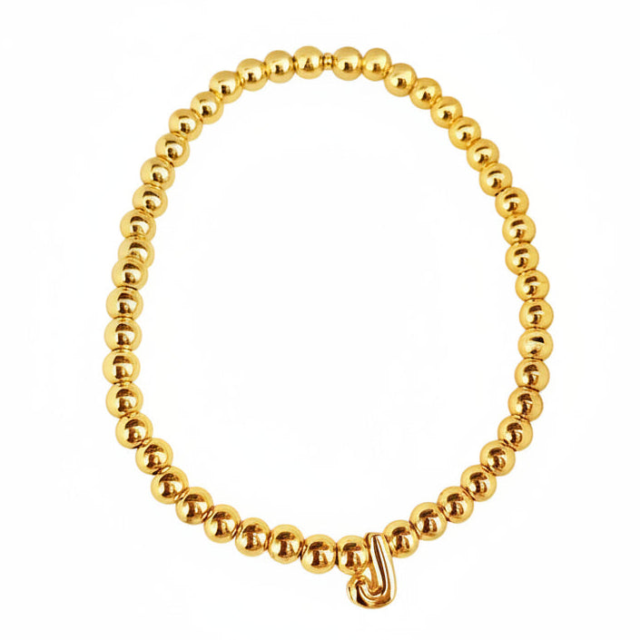 PULSERA INICIAL DORADA