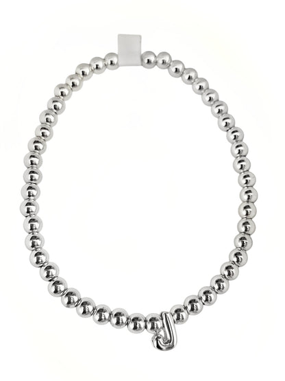 PULSERA INICIAL PLATEADA