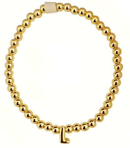 PULSERA INICIAL DORADA