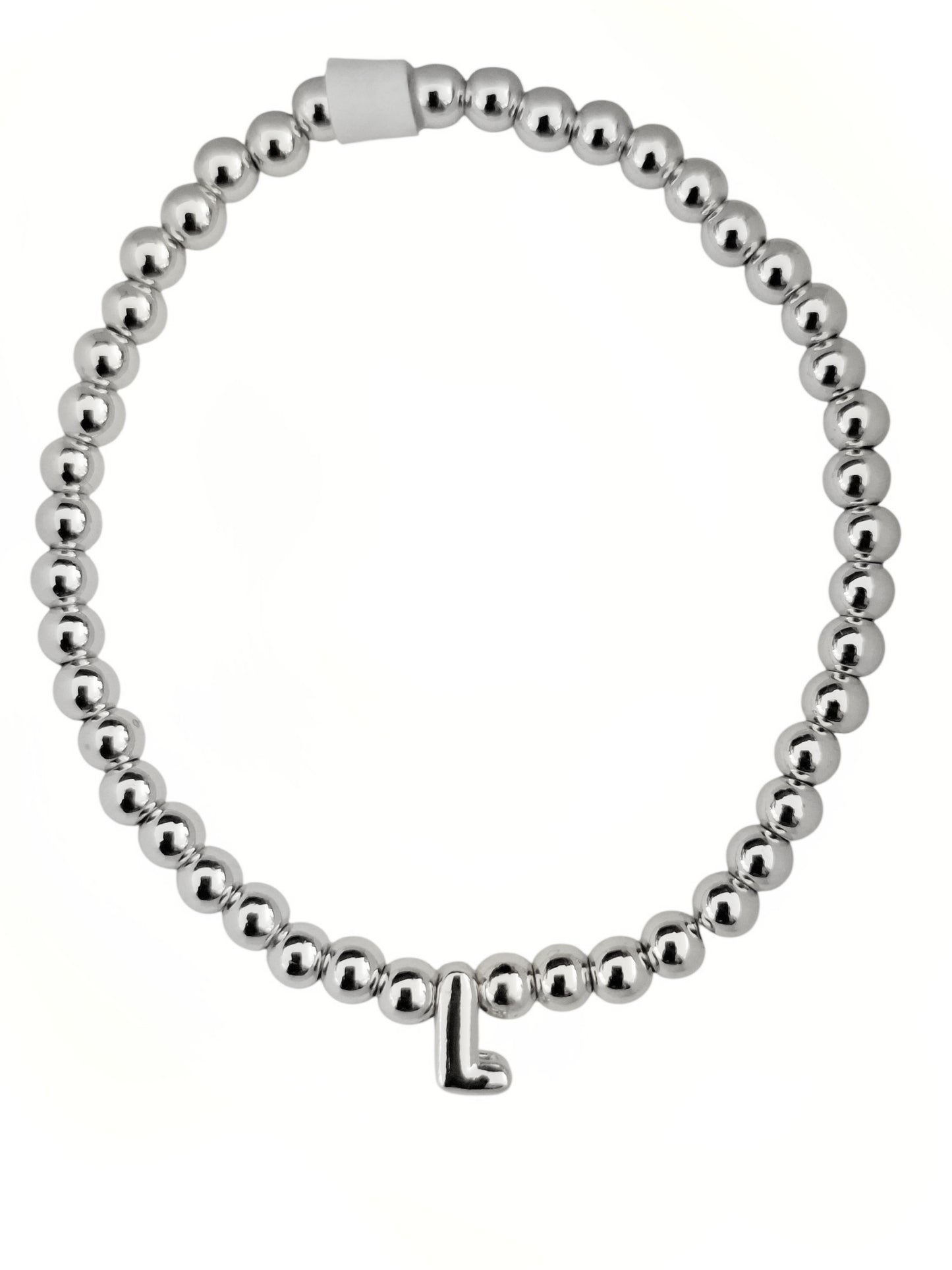 PULSERA INICIAL PLATEADA
