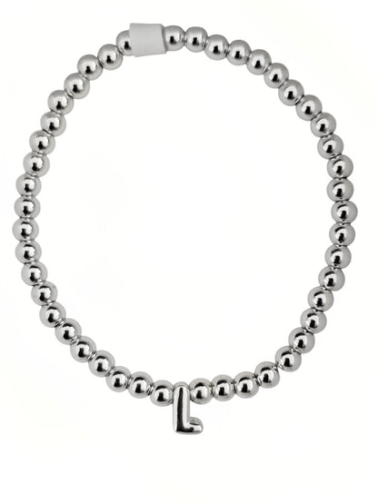 PULSERA INICIAL PLATEADA