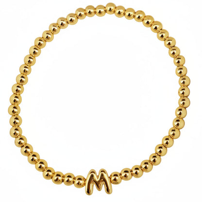 PULSERA INICIAL DORADA