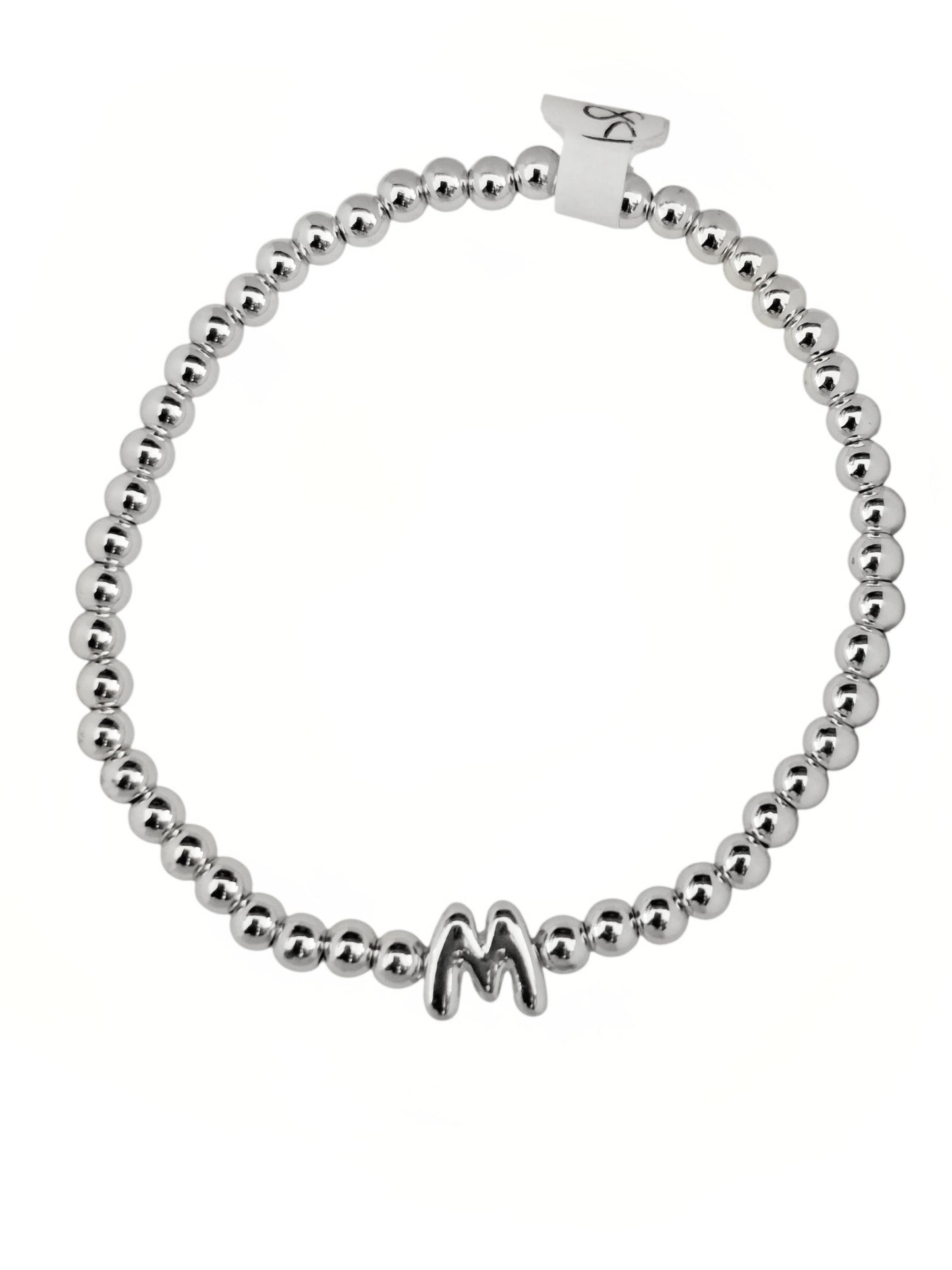 PULSERA INICIAL PLATEADA