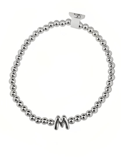 PULSERA INICIAL PLATEADA