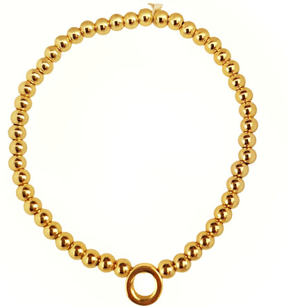 PULSERA INICIAL DORADA