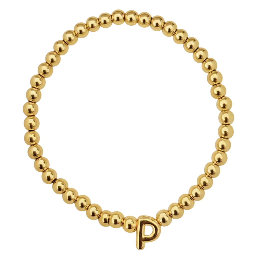 PULSERA INICIAL DORADA