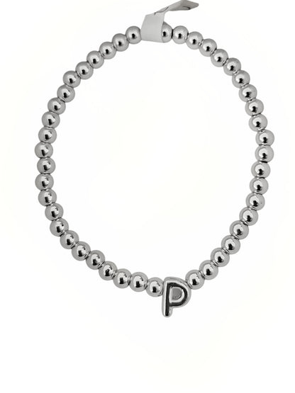 PULSERA INICIAL PLATEADA