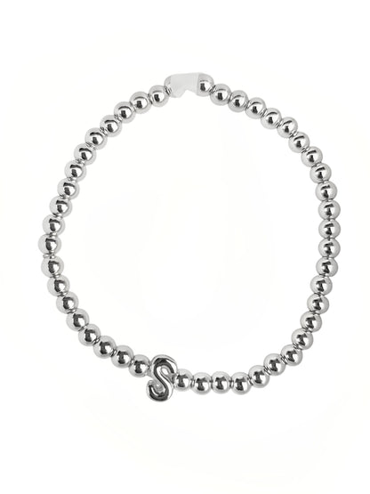 PULSERA INICIAL PLATEADA
