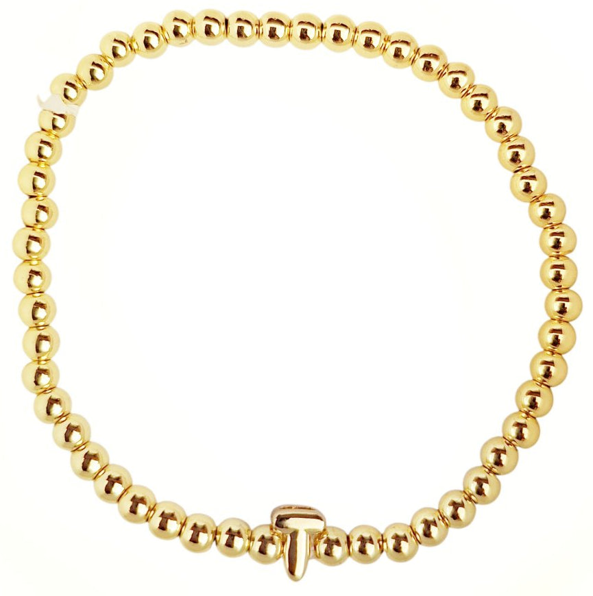 PULSERA INICIAL DORADA