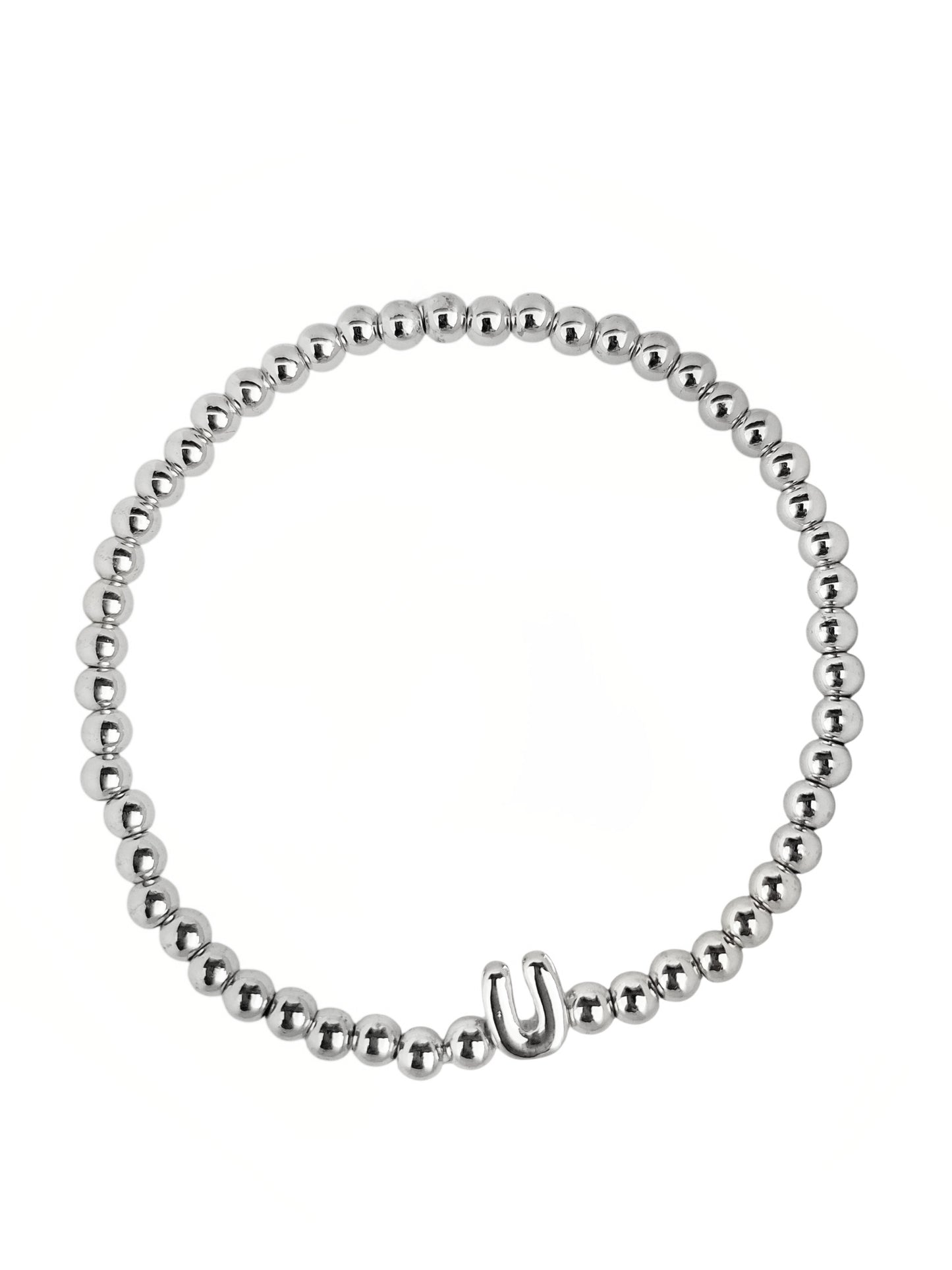 PULSERA INICIAL PLATEADA