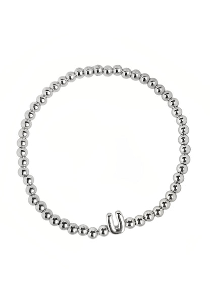 PULSERA INICIAL PLATEADA