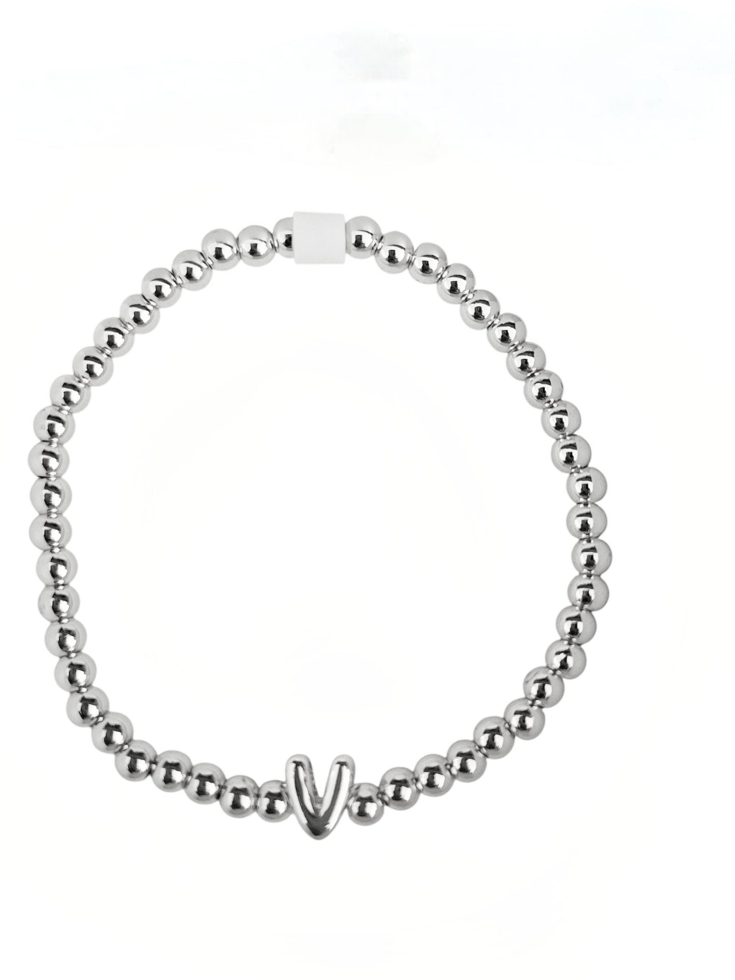 PULSERA INICIAL PLATEADA