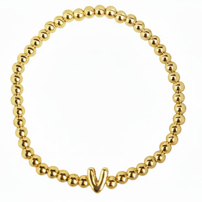 PULSERA INICIAL DORADA