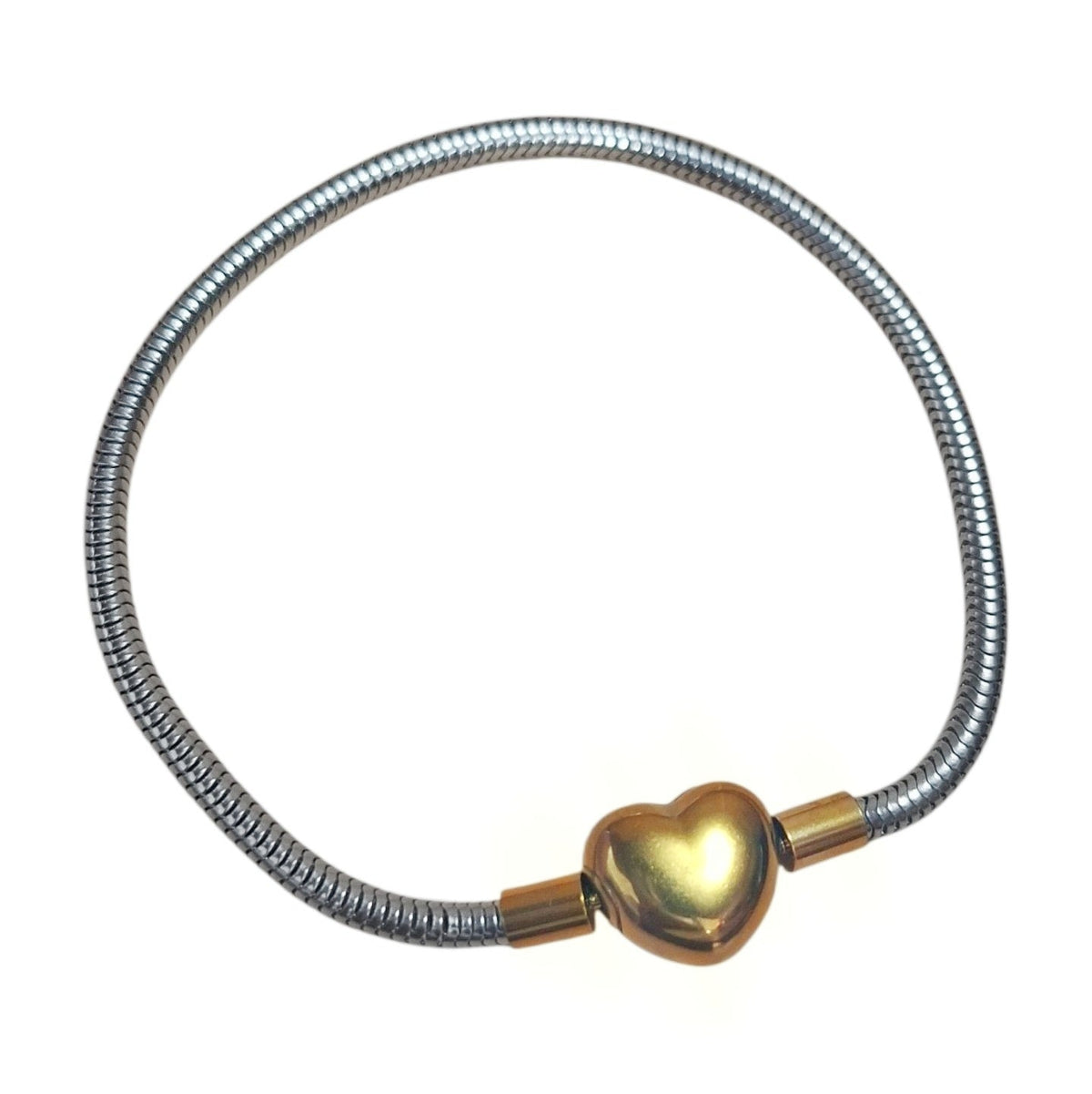 PULSERA PLATEADA CORAZÓN
