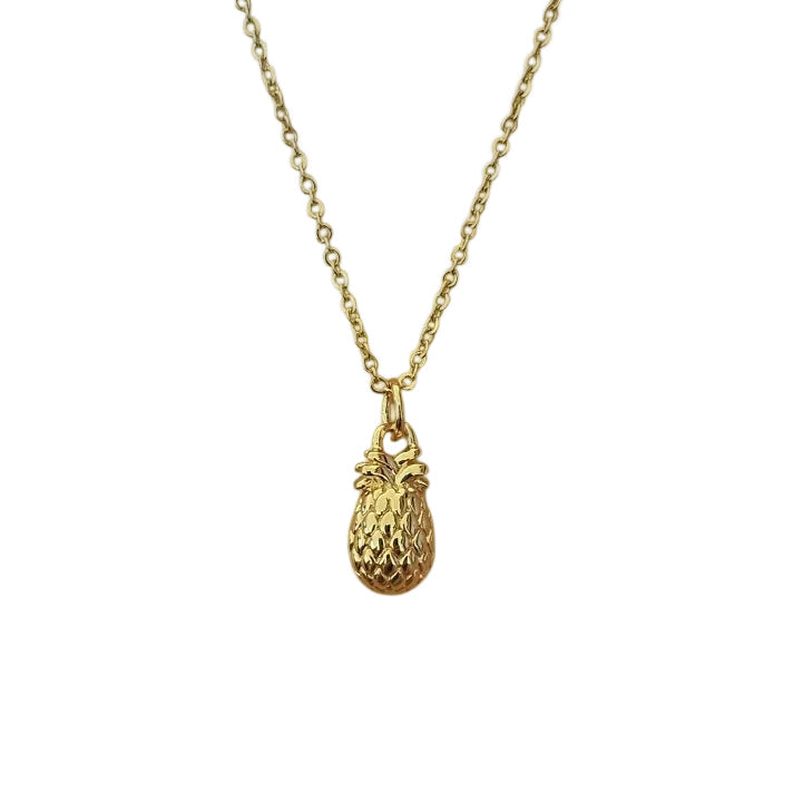 COLLAR PIÑA DORADA