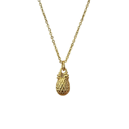 COLLAR PIÑA DORADA