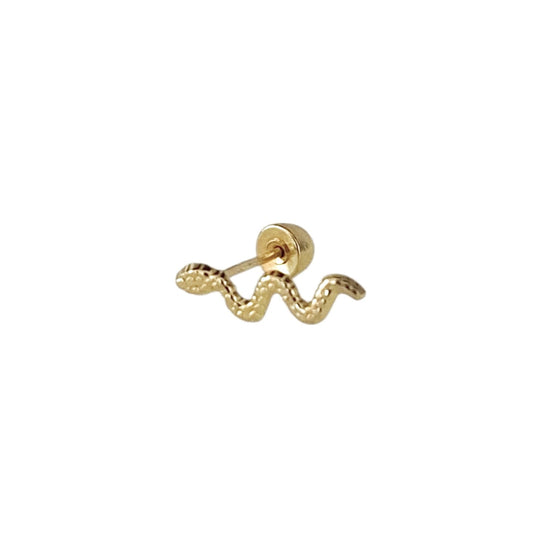 BROQUEL SERPIENTE ORO 10K