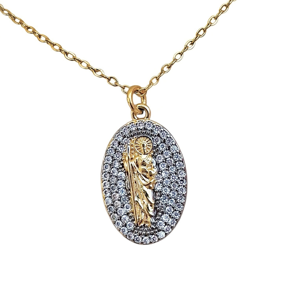 COLLAR SAN JUDAS ZIRCONIAS