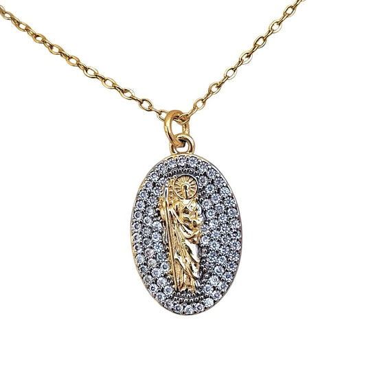 COLLAR SAN JUDAS ZIRCONIAS