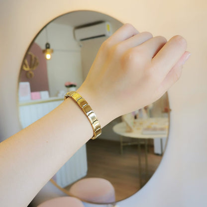 BRAZALETE ITALIANO DORADO