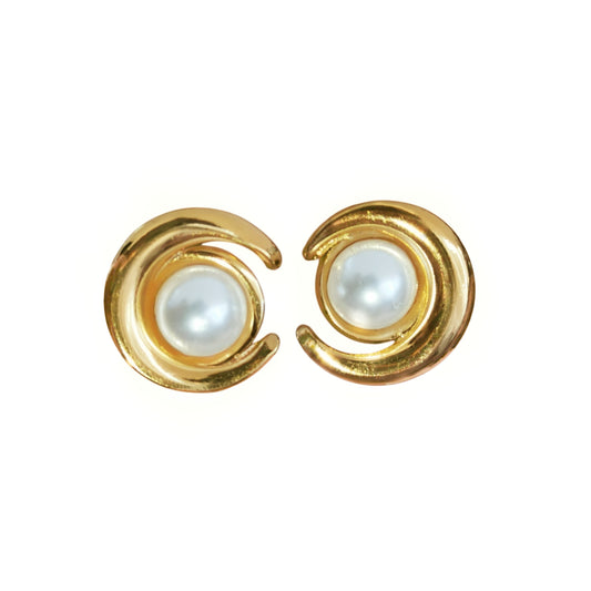 ARETES PERLA BOTÓN CHICO