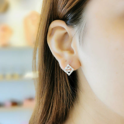 BROQUEL ZIRCONIAS ROMBO PLATEADO