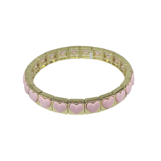 PULSERA CORAZONES ROSAS