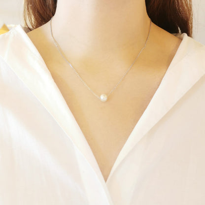 COLLAR PERLITA PLATA