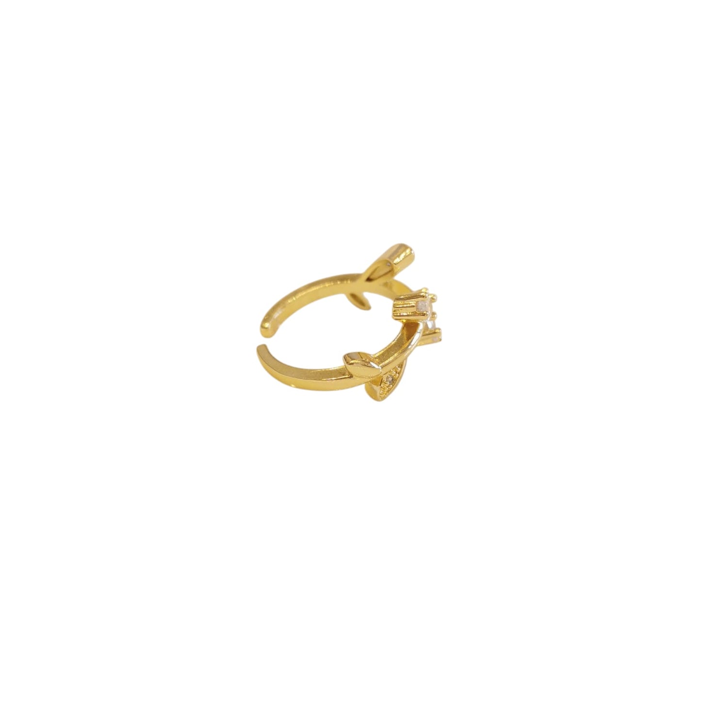 ANILLO HOJAS ZIRCONIA
