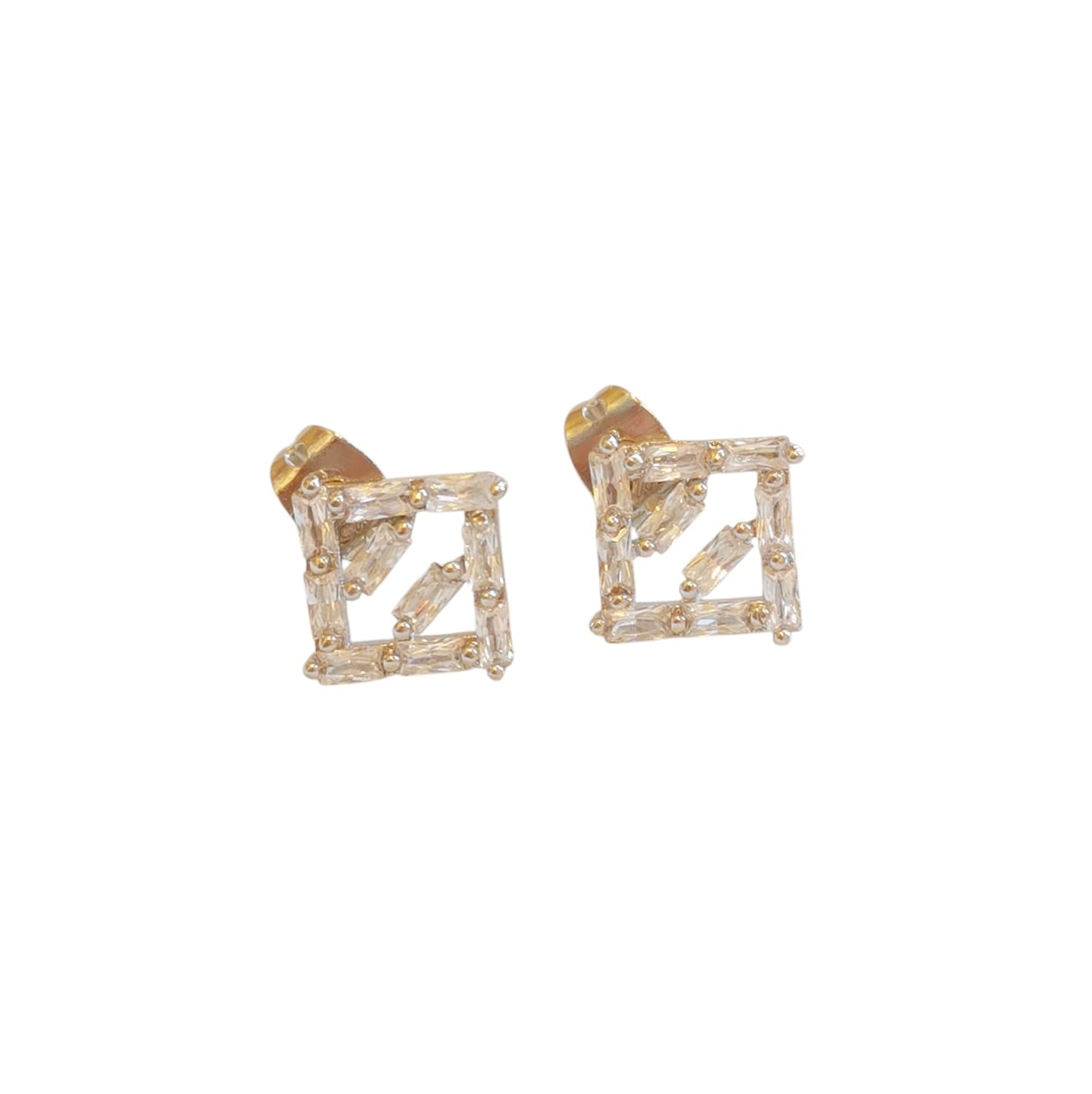 BROQUEL ZIRCONIAS ROMBO PLATEADO