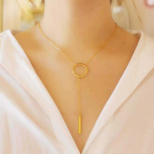 COLLAR CIRCULO Y BARRA