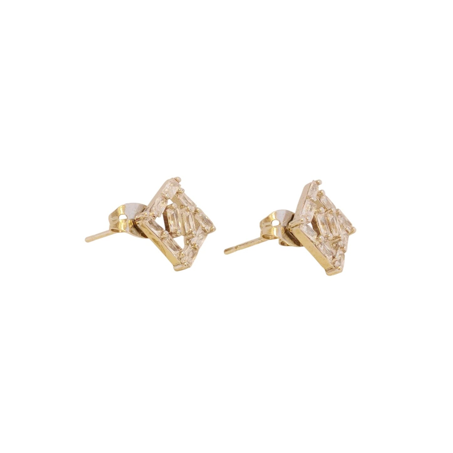 BROQUEL ZIRCONIAS ROMBO PLATEADO