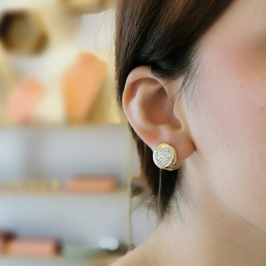 PAR ARETE BOTON CORAZON