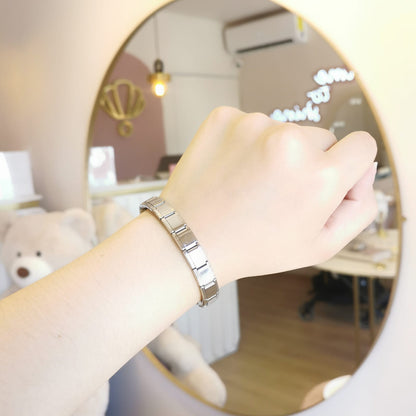 BRAZALETE ITALIANO PLATEADO