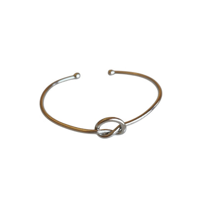 BRAZALETE NUDO PLATEADO