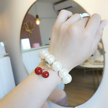 PULSERA PERLAS CHERRY GDE