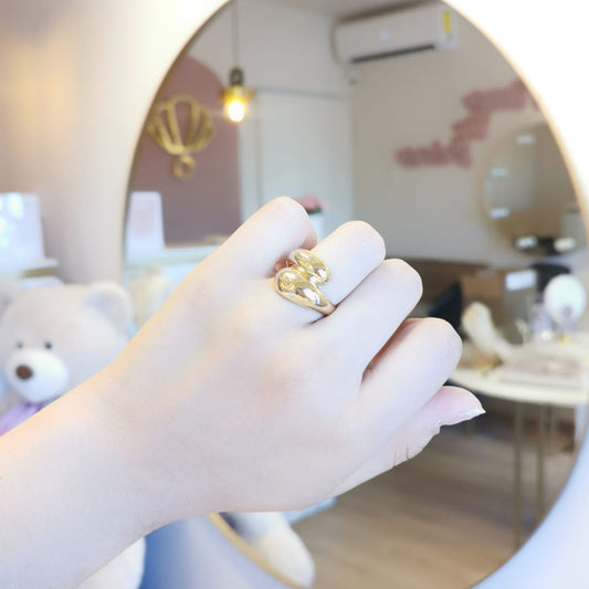 ANILLO GOTA DOBLE CHUNKY