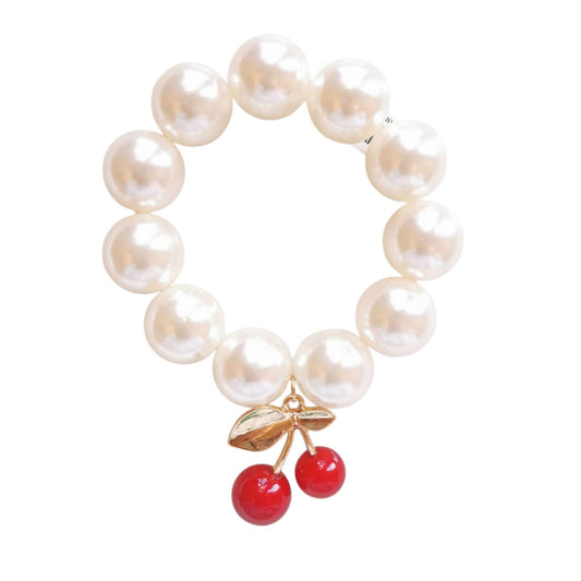 PULSERA PERLAS CHERRY GDE