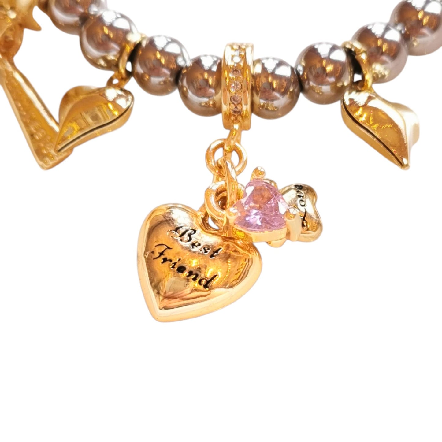 PULSERA DENTISTA PLATEADA C/DIJES