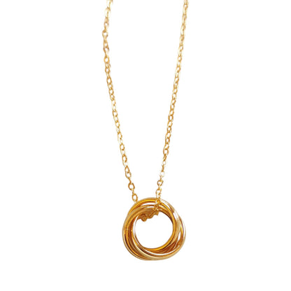 COLLAR AROS ENTRELAZADOS