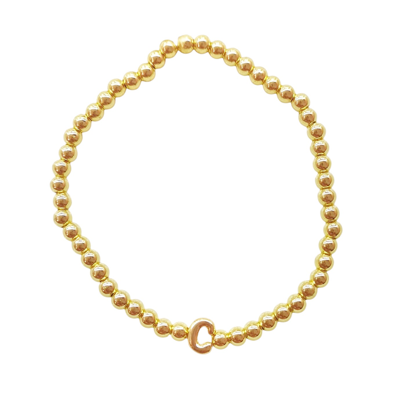 PULSERA INICIAL DORADA