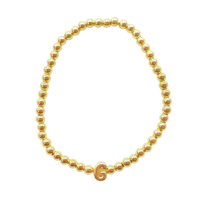 PULSERA INICIAL DORADA