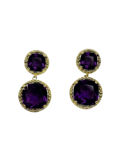 ARETES ZIRCONIA DOBLE