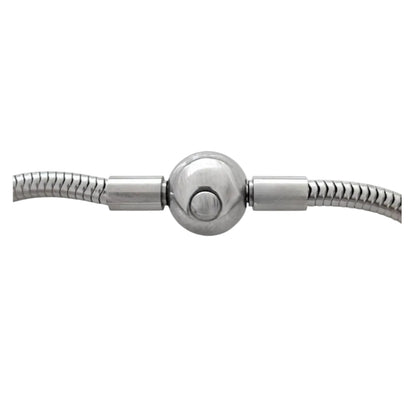 PULSERA BROCHE DE BOLITA PLATEADA