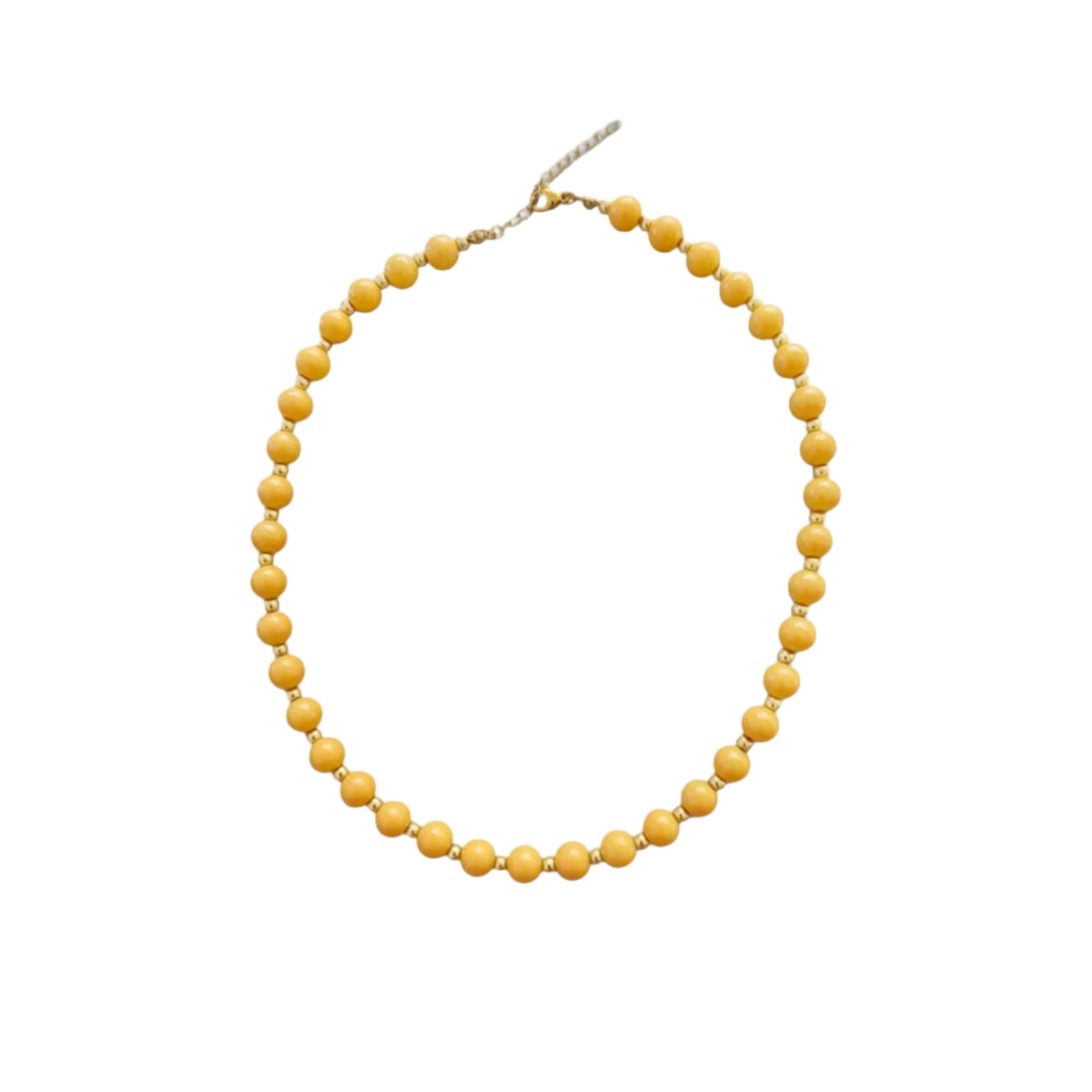 COLLAR BOLITAS CHICAS AMARILLAS