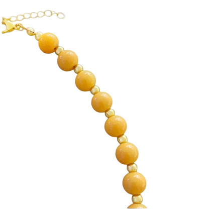 COLLAR BOLITAS CHICAS AMARILLAS