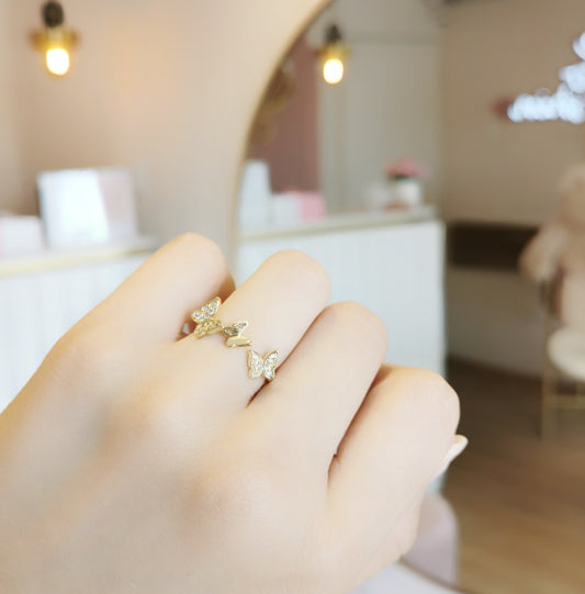 ANILLO TRES MARIPOSAS