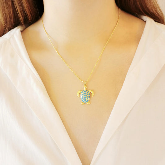 COLLAR TORTILLA AZUL