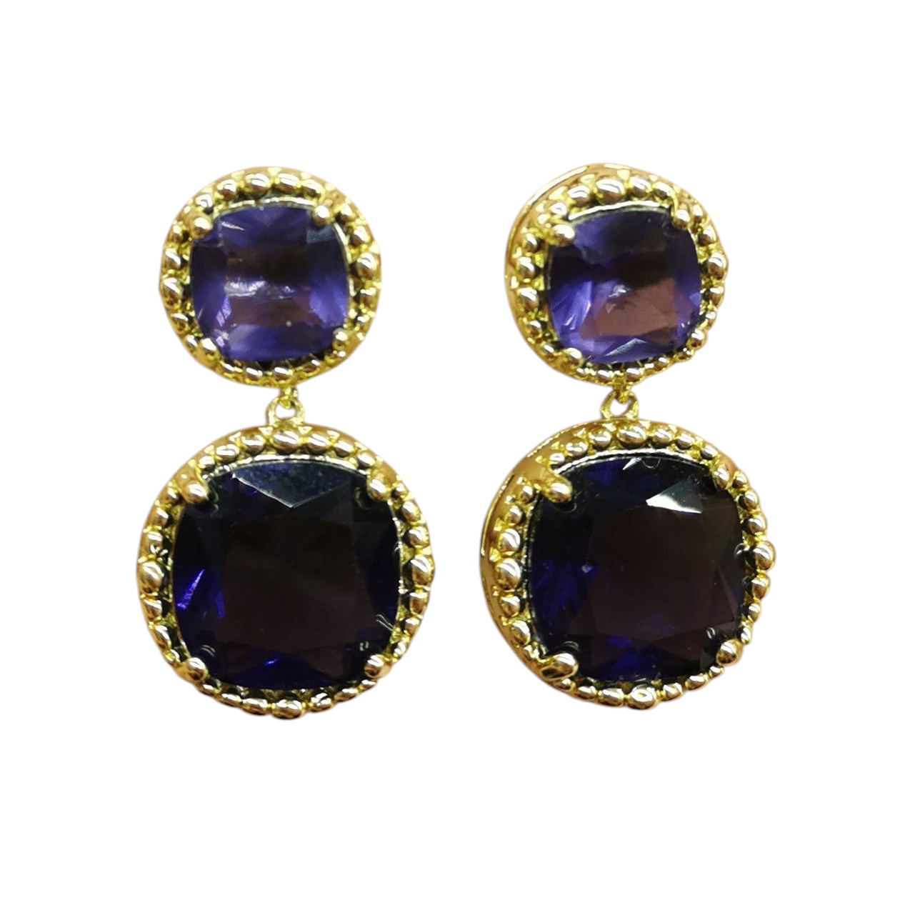 ARETES ZIRCONIA DOBLE