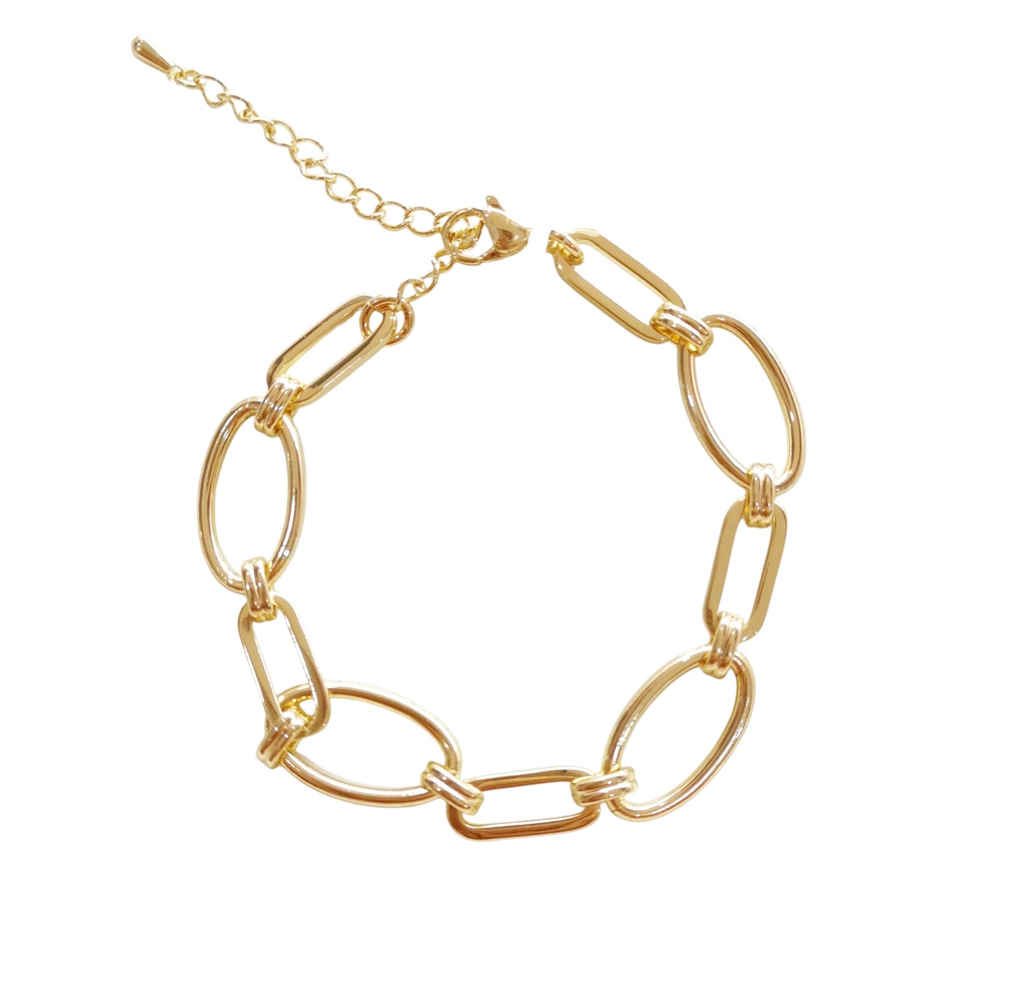 PULSERA ESLABON Y CIRCULO